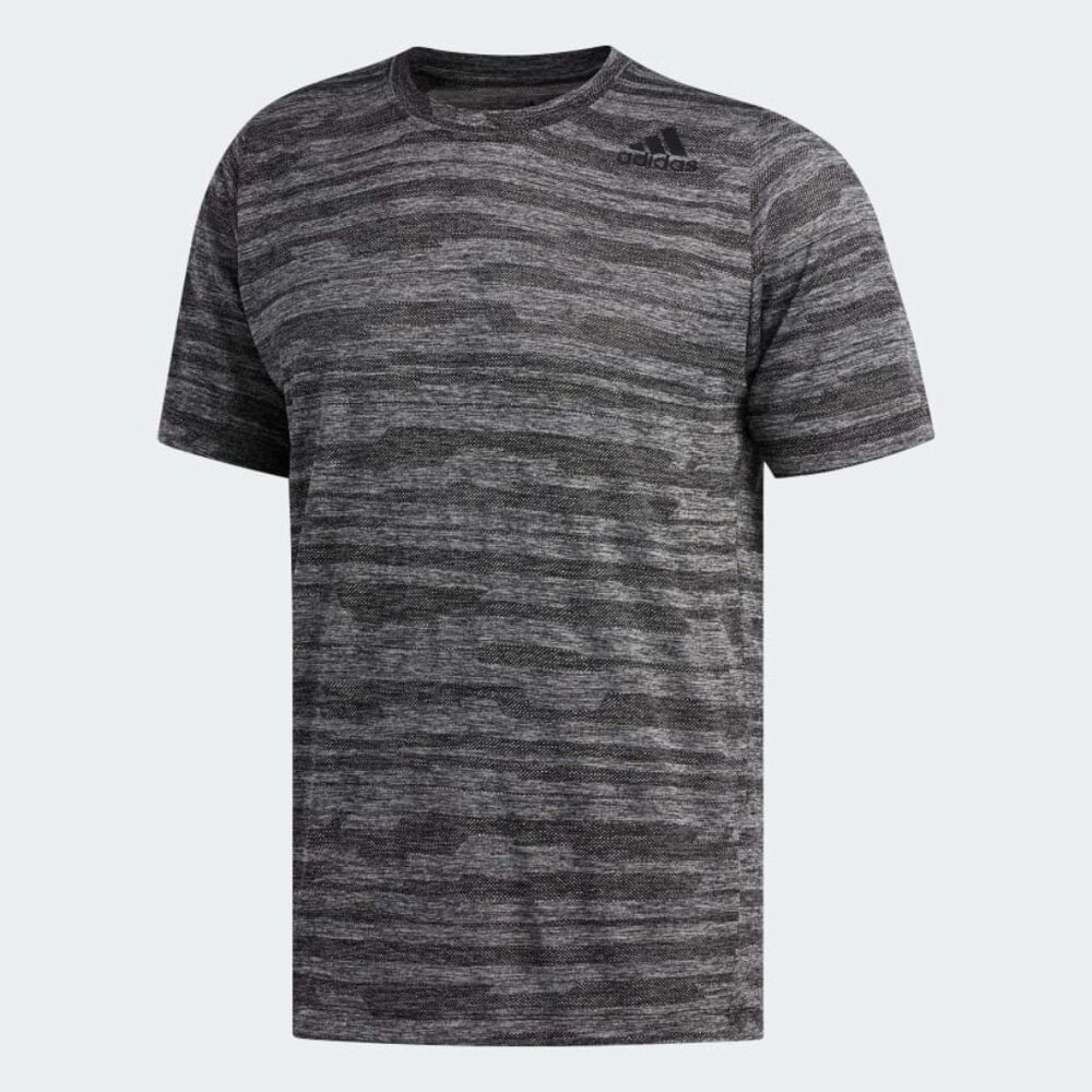 Adidas Men's Black Freelift Heather Crew Neck Casual T-Shirt Size XL